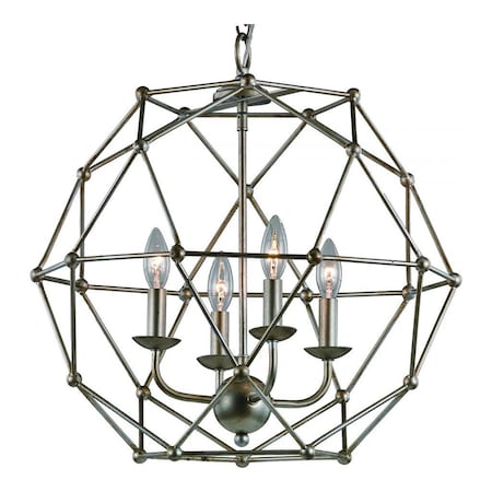 Trans Globe 4Lt Pendant-Hoberman Sphere-As 10344 ASL